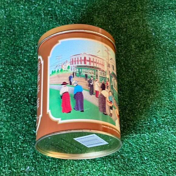 Hershey "Chocolate Town Trolley" Vintage 1992 Rare Tin Can Storage with Lid Tak - Picture 6 of 11